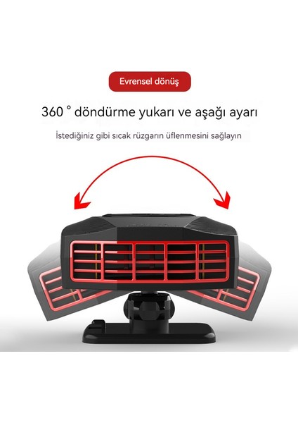 Araba Isıtıcı 12V Araba Iç Kış Isıtma Dehatomizing Kar Isıtıcı Sıcak Hava Fan (Yurt Dışından)