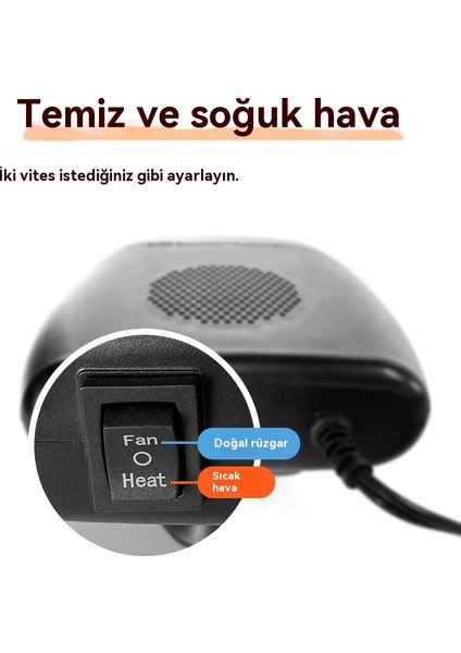 Araba 12V Isıtıcı Araba Isıtıcı Araba Isıtma ve Soğutma Çift Amaçlı Buz Çözme ve Buğu Giderici Isıtıcı (Yurt Dışından)