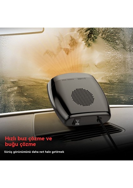 Araba 12V Isıtıcı Araba Isıtıcı Araba Isıtma ve Soğutma Çift Amaçlı Buz Çözme ve Buğu Giderici Isıtıcı (Yurt Dışından)