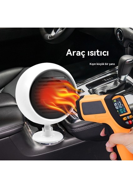 Araba Isıtıcısı Mini Araba Isıtıcısı 12V Defrost ve Sis Giderme Araba Hızlı Isıtma Fanı (Yurt Dışından)