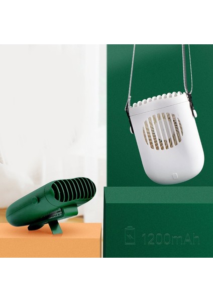 Ürün USB Mini El Soğutma Asılı Boyun Küçük Fan Taşınabilir Beyaz (Yurt Dışından)