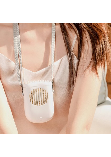 Ürün USB Mini El Soğutma Asılı Boyun Küçük Fan Taşınabilir Beyaz (Yurt Dışından) fırsatları