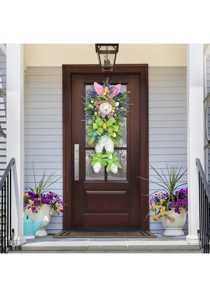 Paskalya Günü Çelenk Dekorasyon Paskalya Çelenk Ön Kapı Duvar Pencere Dekor Ev Çiftlik Evi Süslemeleri Için (Yurt Dışından) fırsatları