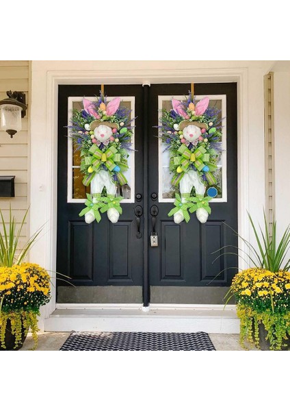 Paskalya Günü Çelenk Dekorasyon Paskalya Çelenk Ön Kapı Duvar Pencere Dekor Ev Çiftlik Evi Süslemeleri Için (Yurt Dışından) indirimleri