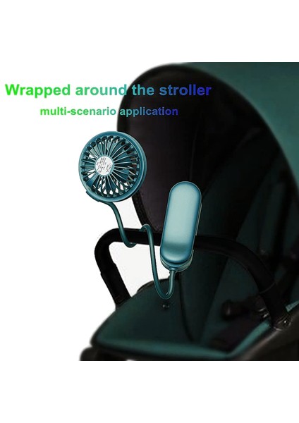 3 In 1 El/klip/araba Taşınabilir Mini Fan, Bebek Öğrenci Ofis Adam Için Tutulan/kırpılmış/sarılmış USB Fan Şarj Edilebilir (Yurt Dışından)