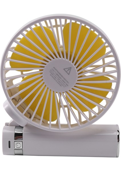 Taşınabilir Katlanır USB Fan LED Işık ile 3 Hız Ayarlanabilir Soğutucu Mini Kullanışlı Küçük Masa Masaüstü Soğutma Beyaz (Yurt Dışından)