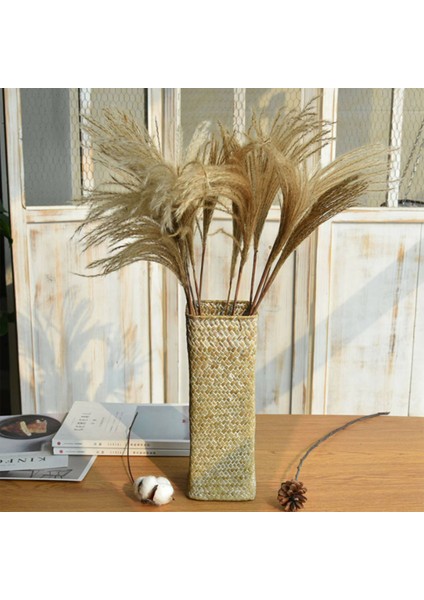 Декоративные Подарки,2x Rattan Çiçek Vazo Bambu Sepetleri Dekorasyon Vazolar Çiçek Meyve Sepeti Çiçek Vazo Ev Dekor Için Uzun Vazolar Kahverengi (Yurt Dışından) modelleri