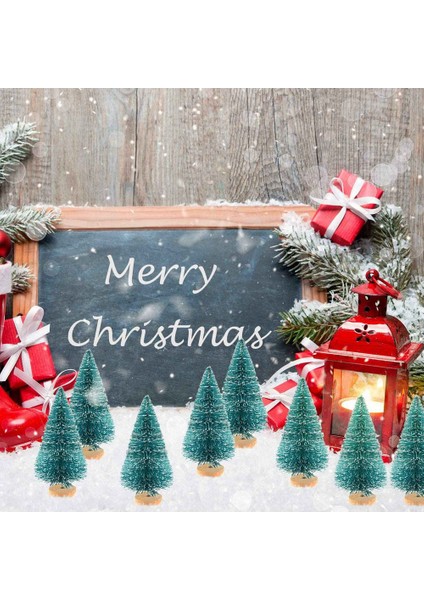68 Adet Mini Noel Ağacı Kar Don Küçük Çam Ağacı Dıy Zanaat Masaüstü Dekorasyon Noel Süsleri Ağaç Süslemeleri (Yurt Dışından) fırsatları