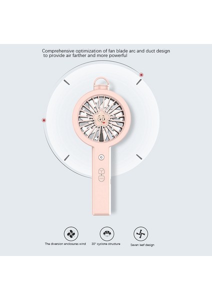 Mini Su Sisleme Fanı El Nano-Atomizasyon Sis Püskürtücü Nemlendirici Çift Kullanımlı-Pembe (Yurt Dışından)