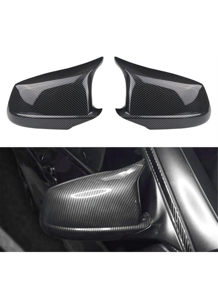 Dikiz Aynası Kapakları Kanat Yan Ayna Kapakları 5 Serisi ile Uyumlu F10 F11 F18 Pre- 51167216369,51167216370 Parlak Siyah (Yurt Dışından) modelleri