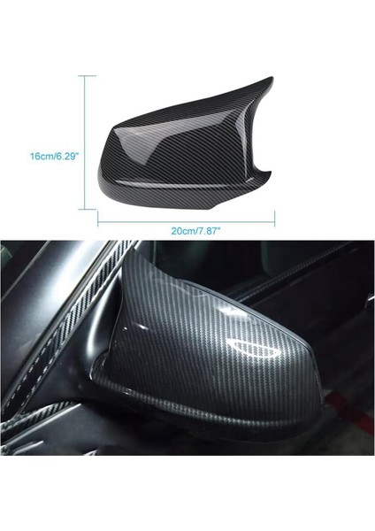 Dikiz Aynası Kapakları Kanat Yan Ayna Kapakları 5 Serisi ile Uyumlu F10 F11 F18 Pre- 51167216369,51167216370 Parlak Siyah (Yurt Dışından) indirimleri