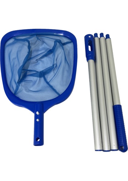 Havuz Temini Yüzme Havuzu Yaprak Skimmer Net 4 Alüminyum Direk Bölümleri Hızlı Temizlenen Spa Havuzları ile Uyumlu Örgü Örgü Çanta Sepeti (Yurt Dışından)