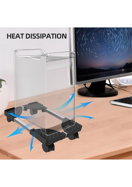 Tower Standı, Ayarlanabilir Mobil Cpu Standı, Cpu Tutucu Pc Tower Standı, Tekerlekli Tekerlekler, Pc Zemin Yükseltici Standı Beyaz (Yurt Dışından) fiyatları