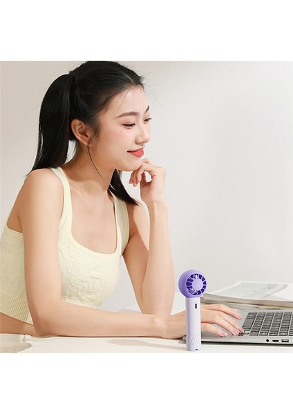 Bladeless Mini Soğutma Fanı 1200 Mah USB Yaz Hayranları Ev Ofis Okul Için 3 Hız Ayarlanabilir Şarj Edilebilir, B (Yurt Dışından)