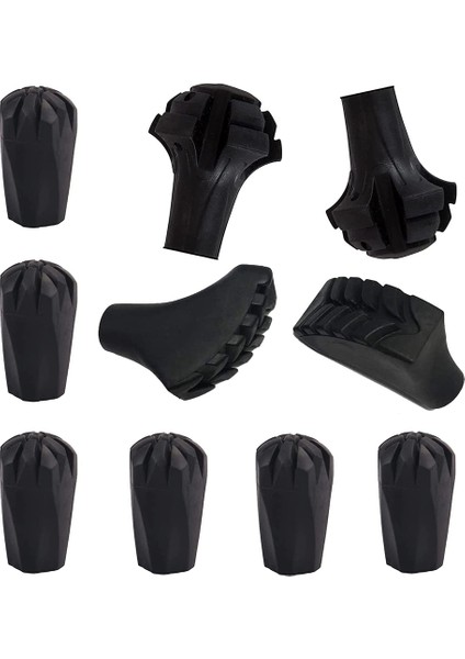 10 Adet Trekking Direği Kapakları Yedek Aksesuarlar Trekking Ipuçları Sonu Yürüyüş Trekking Sopası ile Uyumlu (Yurt Dışından)