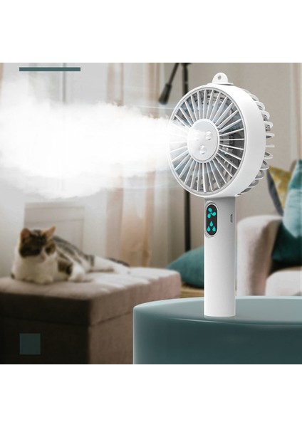 Taşınabilir Fan Su Sisi Yapıcı Soğutucu USB Küçük Soğutma Yüz Püskürtücü Vapur Beyaz (Yurt Dışından) modelleri
