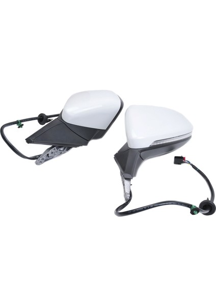 Sağ Sağ Yan Dikiz Aynası Montajı Gözlük Kapaklı Manuel Katlanır Golf 7 Mk7 Mk7.5 ile Uyumlu Beyaz 6 Tel (Yurt Dışından) fırsatları