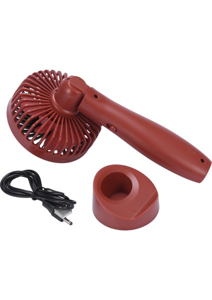 Mini Taşınabilir Asılı USB Şarj Fanı Dönen El Masaüstü Soğutma Soğutucu Cep Telefonu Tutucu (Tuğla Kırmızısı) (Yurt Dışından) fırsatları