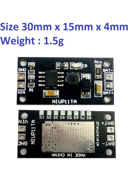 1 Hücreli 1.2V Nimh Nicd Pil Özel Şarj Aleti Şarj Modülü Kartı (Yurt Dışından)