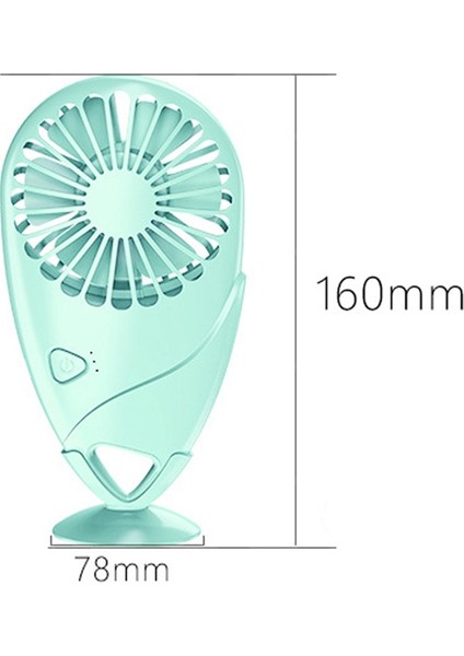 USB El Fanı Taşınabilir Masa Soğutma 300MAH Şarj Edilebilir Pil ile 3 Hız Ayarı (Yurt Dışından)