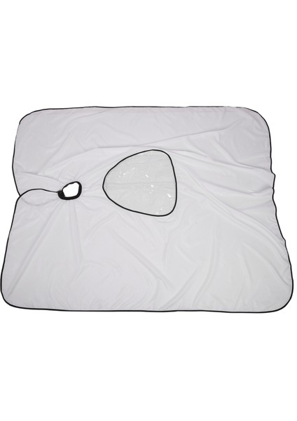 Beyaz Yeni Yetişkin Salon Saç Kesim Kuaförlük Berberler Saç Stilisti Pelerin Elbisesi Su Geçirmez Berber Örtü Bezi Şeffaf Kapakları (Yurt Dışından)