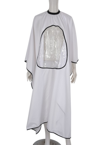 Beyaz Yeni Yetişkin Salon Saç Kesim Kuaförlük Berberler Saç Stilisti Pelerin Elbisesi Su Geçirmez Berber Örtü Bezi Şeffaf Kapakları (Yurt Dışından) fırsatları