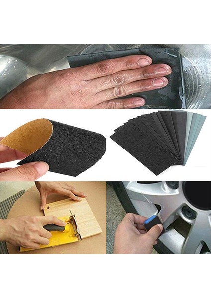52 Adet Zımpara Seti 120-2000 Grit Zımpara Kağıdı Su/kuru Aşındırıcı Zımpara Kağıtları Ahşap Metal Parlatma Otomotiv (Yurt Dışından)