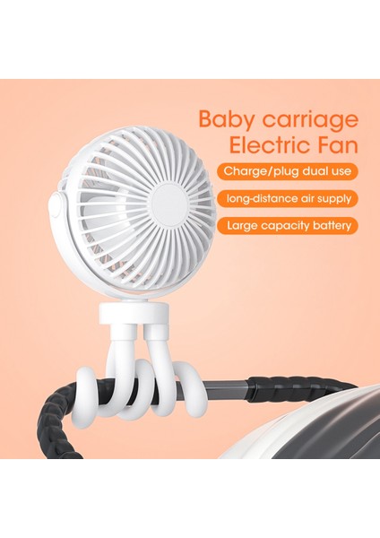 Bebek Arabası Sarma Fanı Taşınabilir El USB Küçük Yaz Dilsiz Mini Ahtapot Elektrikli Masa Açı Ayarı A (Yurt Dışından) fiyatları