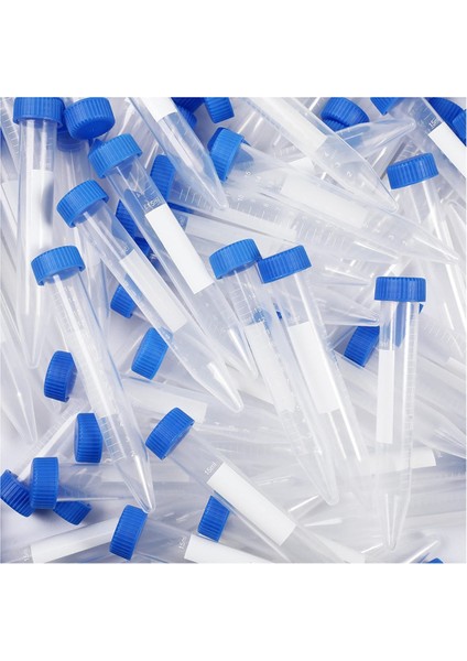 200 Paket Konik Santrifüj Tüpleri 15ML, Vidalı Kapaklı Steril Plastik Test Tüpleri, Polipropilen Konik Kap (Yurt Dışından)