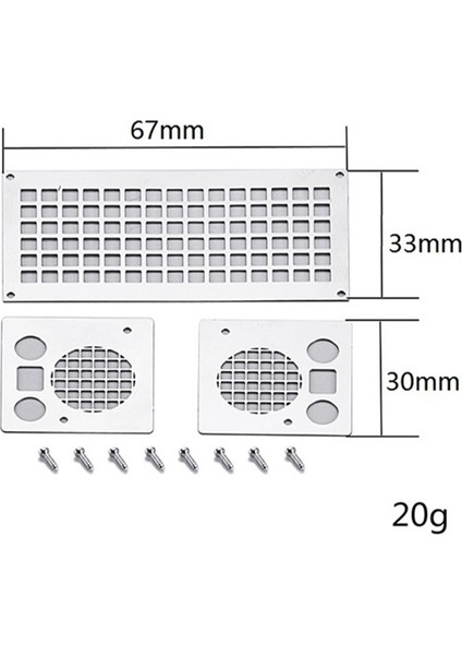 Mn D90 D99S MN99S 1/12 Rc Araba Yükseltme Parçaları Metal Örgü Izgara Emme Izgara Kapağı Dekorasyon Aksesuarları (Yurt Dışından)