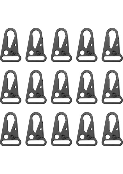 15 Adet Büyütülmüş Ağız Klipsi Sling Toka Olecranon Kanca Sling ile Uyumlu Açık Havada Çanta Sırt Çantası, Karabina Anahtarlık Yaylı Kancalar (Yurt Dışından)