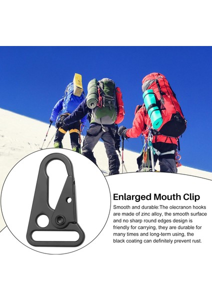 15 Adet Büyütülmüş Ağız Klipsi Sling Toka Olecranon Kanca Sling ile Uyumlu Açık Havada Çanta Sırt Çantası, Karabina Anahtarlık Yaylı Kancalar (Yurt Dışından) modelleri