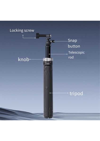 360° Dönebilen 1,5m Selfie Çubuğu Katlanabilir Tripod, Hero 12 11 10 9 8 7 6 5 Action ile Uyumlu (Yurt Dışından) fırsatları