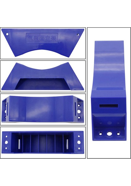 4 Adet Propan Tankı Tutucu Silindir Duvara Monte Braket Gaz Silindiri Braketi Dayanıklı Abs Gaz Silindiri Vidalar ile Mavi (Yurt Dışından) modelleri