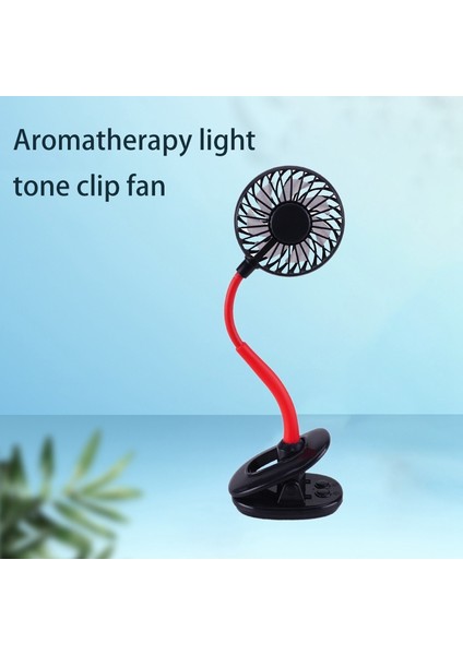 Elektrikli Fan USB Taşınabilir Klip Aromaterapi Klima Mini Küçük (Yurt Dışından)