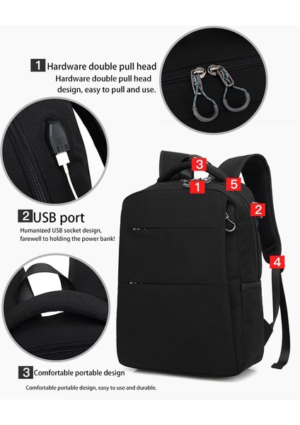 Sırt Çantası Erkek Omuzlar Seyahat Çantası Rahat Kız Öğrenci Okul Çantası Basit Bilgisayar Çantası Mavi (Yurt Dışından) fiyatları