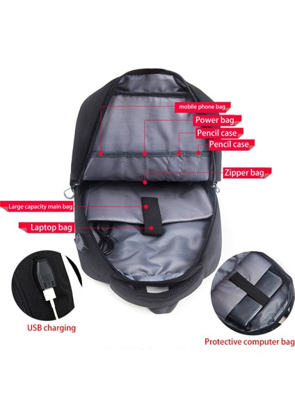 Sırt Çantası Erkek Omuzlar Seyahat Çantası Rahat Kız Öğrenci Okul Çantası Basit Bilgisayar Çantası Mavi (Yurt Dışından) fırsatları