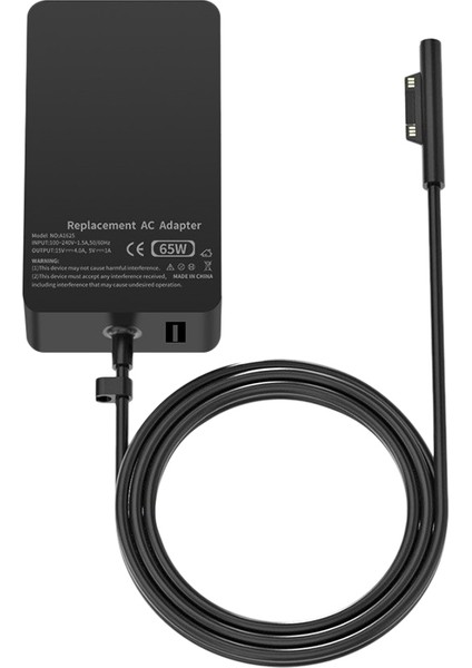 65W 15V/4A Güç Adaptörü Manyetik 2. Surface Book 2/3 Için Laptop Şarj Cihazı, Surface Laptop 3, Surface Pro X/7/6 (Abd Tak) (Yurt Dışından)