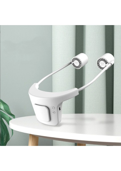 2000MAH Mini Boyun Fan Taşınabilir USB Şarj Edilebilir Bladeless Sessiz Spor Hayranları Açık Soğutma Hava Soğutucu (Beyaz) (Yurt Dışından) indirimleri