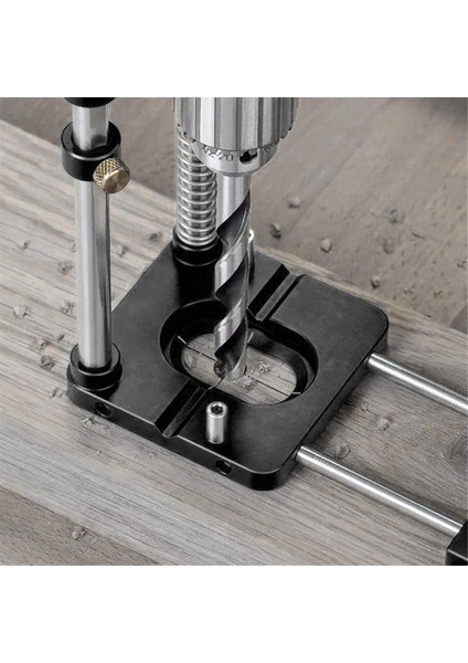 Ağaç Işleme Matkap Kılavuzu, Ağaç Işleme Matkap Kılavuzu Plastik Ayarlanabilir Delme Şablonu Dıy Için Delik Delme Bulucu (Siyah) (Yurt Dışından) modelleri