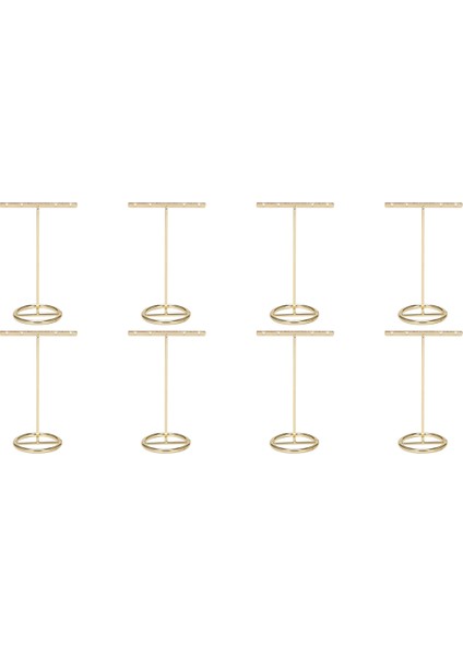 Хранение Продукции,8x Küpe Ekran Standı Altın Küpe Vitrin T-Şekil Küpe Vitrin Altın Büyük (Yurt Dışından)