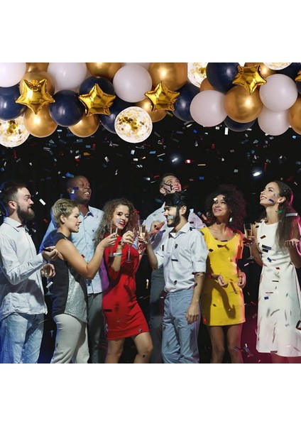 Donanma Balonlar Çelenk Krom Altın Yıldız Helyum Globos Lacivert Altın Parti Balon Kemer Bebek Duş Parti Dekor Için (Yurt Dışından) indirimleri