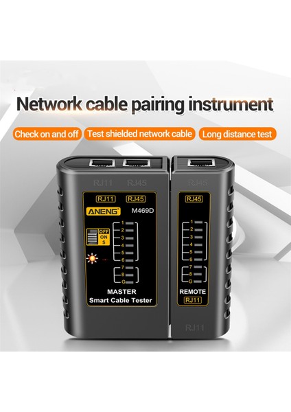 Многоцелевые Наборы,aneng M469D RJ45 Kablo Lan Test Cihazı Ağ Kablosu Test Cihazı RJ11 RJ12 Cat5 Utp Lan Kablo Test Cihazı Ağ Aracı Ağ Onarım A (Yurt Dışından)