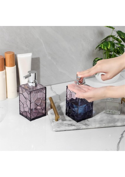 Eller Sabunluk, Şeffaf Akrilik Plastik Sıvı Pompa Şişeleri Banyo Dekoru Için Doldurulabilir Losyon Dispenseri A (Yurt Dışından)