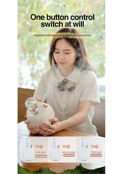 Taşınabilir Mini Klima Fanı USB Soğutucu Nemlendirici 3 Hız 2 Modu Ofis Ev Için Serin Fan-B (Yurt Dışından) modelleri