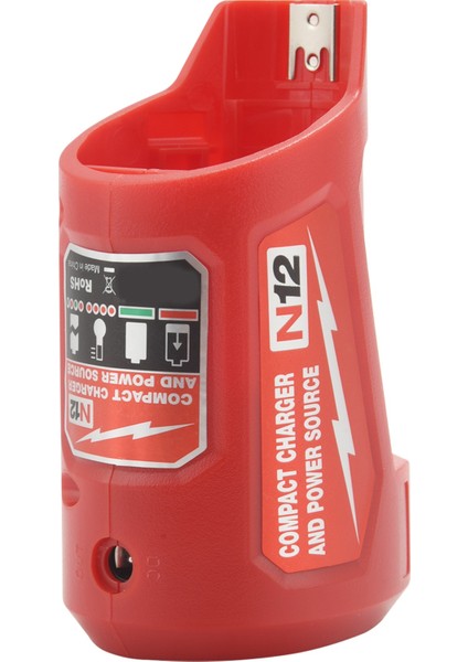 48-59-1201 N12 USB Adaptörü-Kırmızı ile Uyumlu Taşınabilir USB Pil Şarj Cihazı ve Güç Kaynağı Uyumluluğu (Yurt Dışından)
