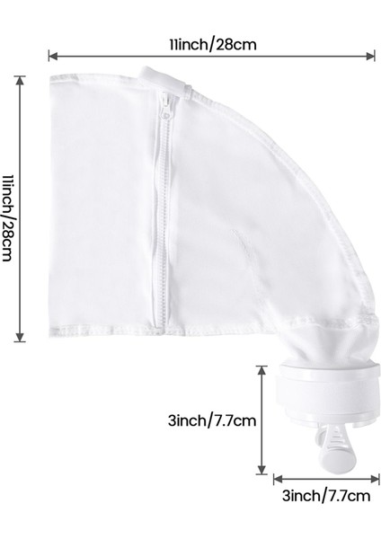 Paket Havuz Temizleyici Parçaları 280 ve 480 Naylon Örgü Havuz Temizleyici ile Uyumlu Evrensel Filtre Torbası Gelişmiş Uyumlu (Yurt Dışından) fırsatları