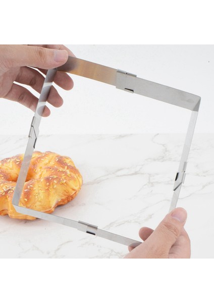 Ayarlanabilir Paslanmaz Çelik Kek Kare Kalıp 15-28 cm Çikolatalı Mus Daire Pişirme Aksesuarları (Yurt Dışından) fırsatları