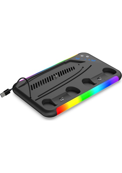 P5 Soğutma Istasyonu Ince ile Uyumlu, Rgb Işıklı Soğutma Fanı Çift Kumandalı Şarj Cihazı, Oyun B ile Uyumlu (Yurt Dışından) fırsatları