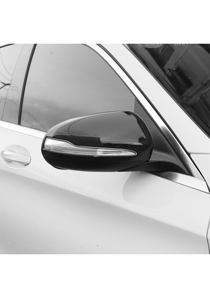 Bces Glc Sınıfı W205 W213 W253 Karbon Fiber Abs Yan Dikiz Aynası Kapağı Trim ile Uyumlu (Yurt Dışından) modelleri